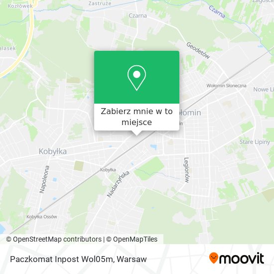 Mapa Paczkomat Inpost Wol05m