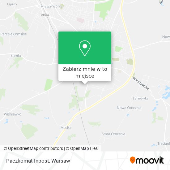 Mapa Paczkomat Inpost