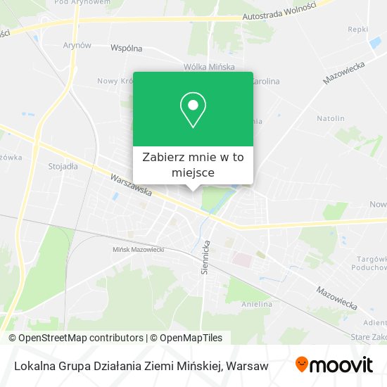 Mapa Lokalna Grupa Działania Ziemi Mińskiej