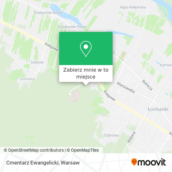 Mapa Cmentarz Ewangelicki