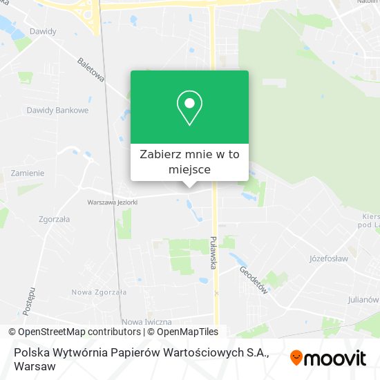 Mapa Polska Wytwórnia Papierów Wartościowych S.A.