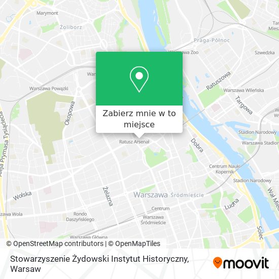 Mapa Stowarzyszenie Żydowski Instytut Historyczny