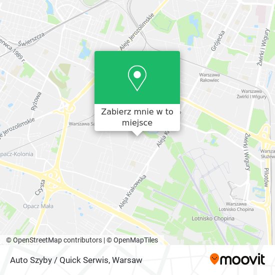 Mapa Auto Szyby / Quick Serwis