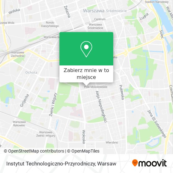 Mapa Instytut Technologiczno-Przyrodniczy