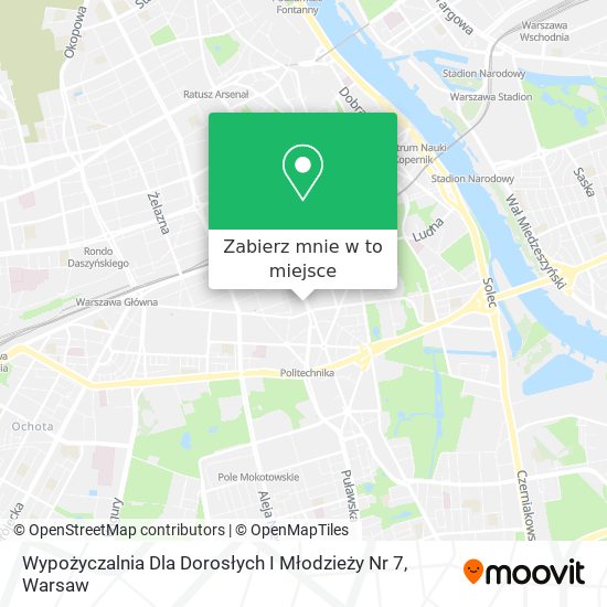 Mapa Wypożyczalnia Dla Dorosłych I Młodzieży Nr 7