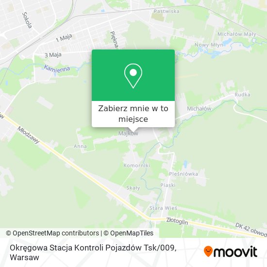 Mapa Okręgowa Stacja Kontroli Pojazdów Tsk / 009