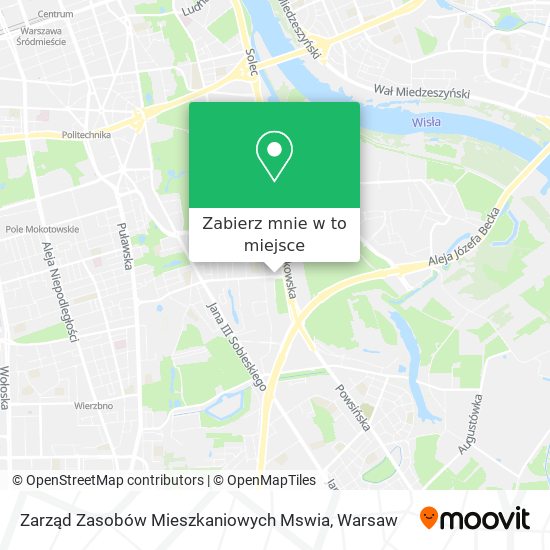 Mapa Zarząd Zasobów Mieszkaniowych Mswia