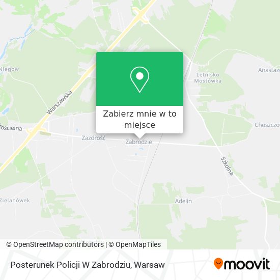 Mapa Posterunek Policji W Zabrodziu