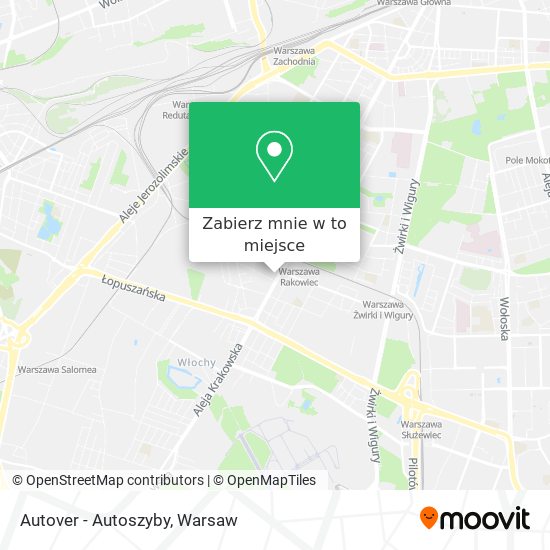 Mapa Autover - Autoszyby