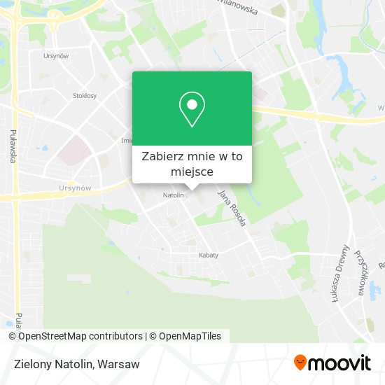 Mapa Zielony Natolin