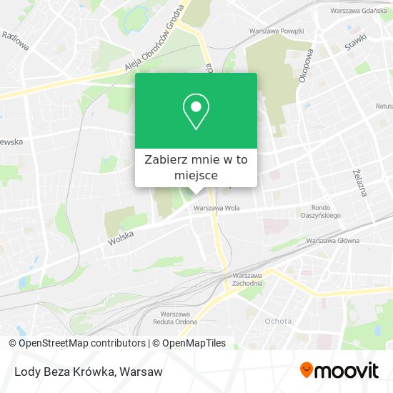 Mapa Lody Beza Krówka