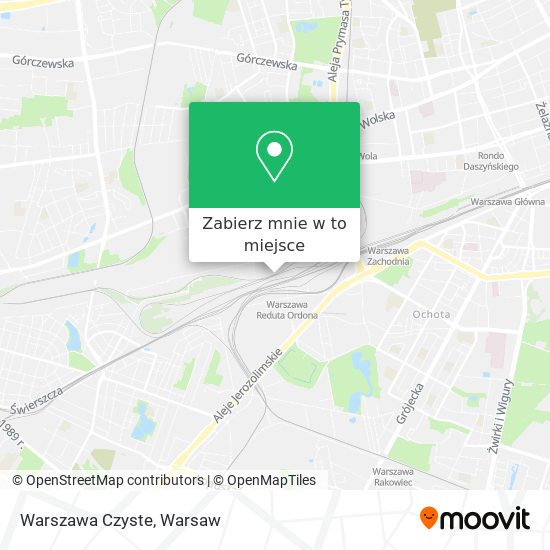 Mapa Warszawa Czyste