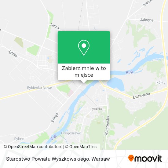 Mapa Starostwo Powiatu Wyszkowskiego