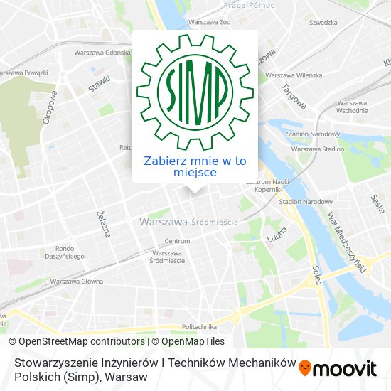 Mapa Stowarzyszenie Inżynierów I Techników Mechaników Polskich (Simp)