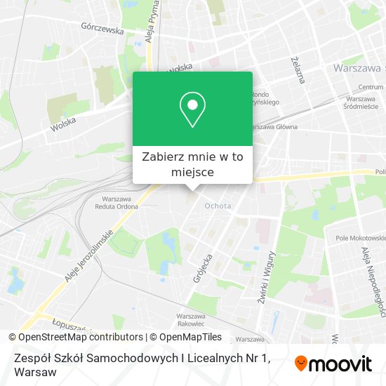 Mapa Zespół Szkół Samochodowych I Licealnych Nr 1