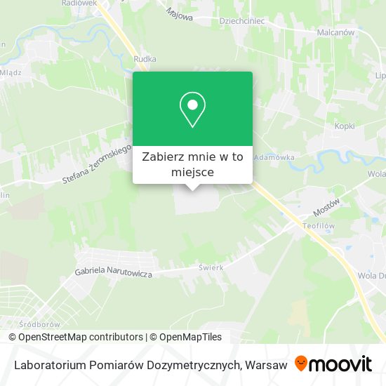 Mapa Laboratorium Pomiarów Dozymetrycznych