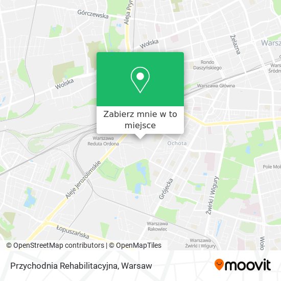 Mapa Przychodnia Rehabilitacyjna