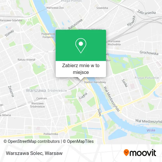 Mapa Warszawa Solec
