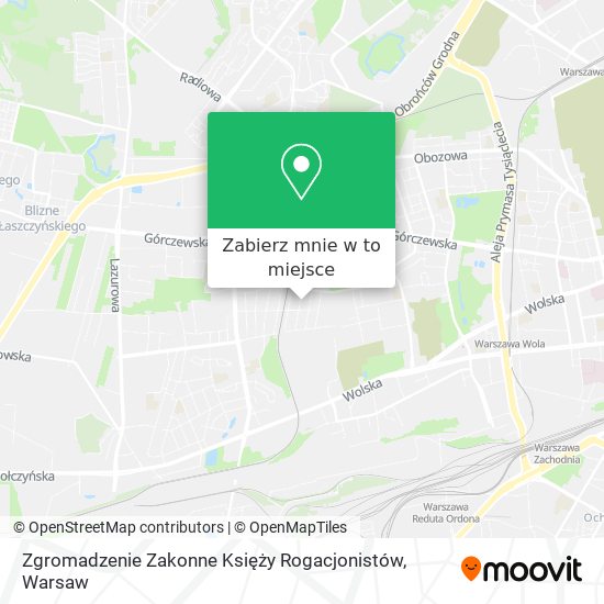 Mapa Zgromadzenie Zakonne Księży Rogacjonistów