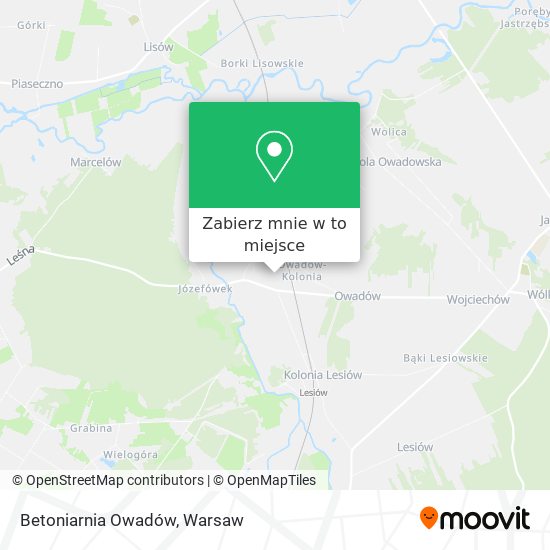 Mapa Betoniarnia Owadów