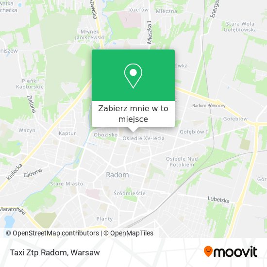 Mapa Taxi Ztp Radom