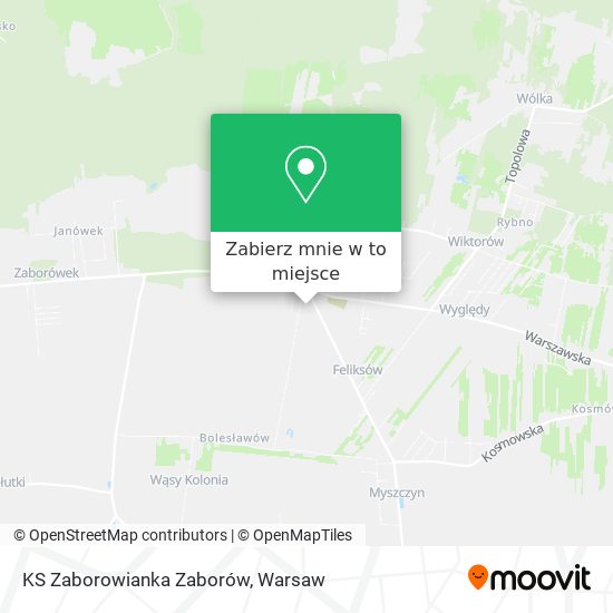 Mapa KS Zaborowianka Zaborów