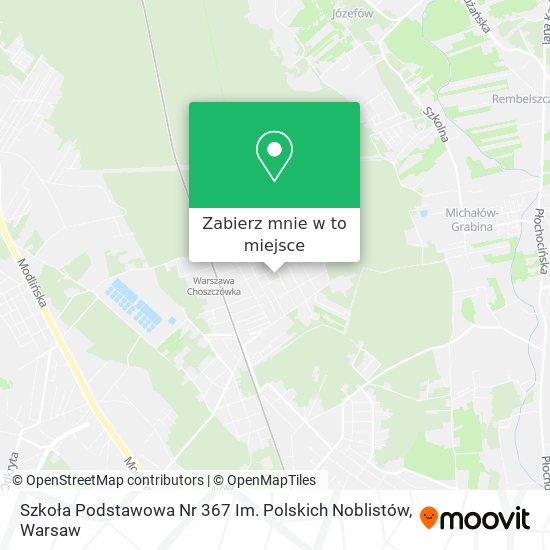 Mapa Szkoła Podstawowa Nr 367 Im. Polskich Noblistów