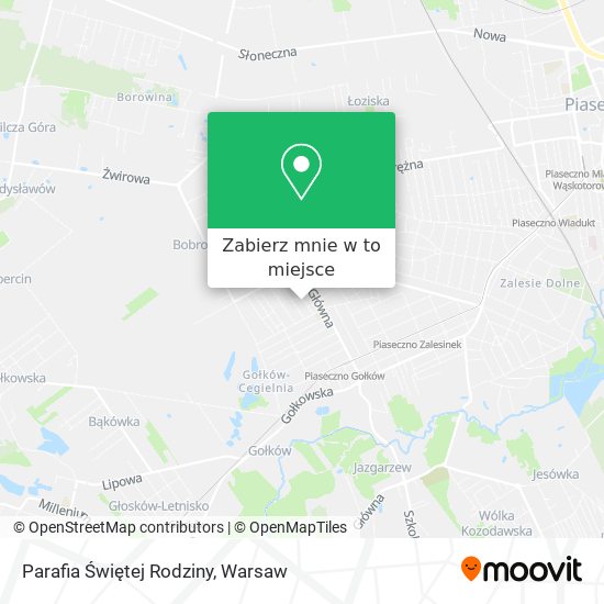 Mapa Parafia Świętej Rodziny