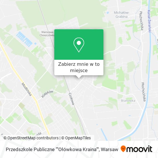 Mapa Przedszkole Publiczne ""Ołówkowa Kraina""