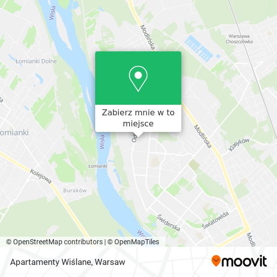 Mapa Apartamenty Wiślane