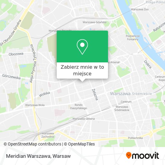 Mapa Meridian Warszawa