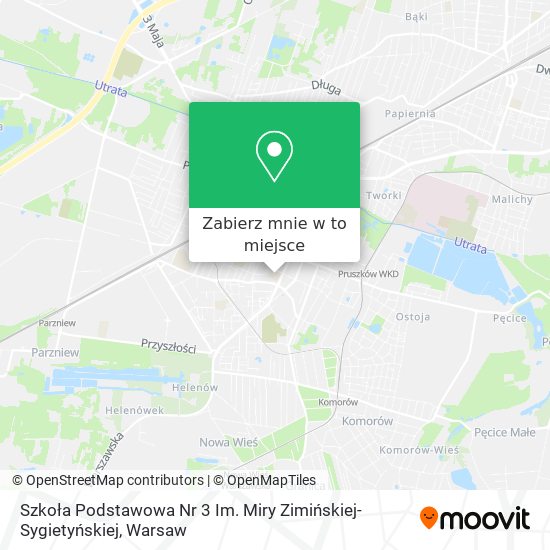 Mapa Szkoła Podstawowa Nr 3 Im. Miry Zimińskiej-Sygietyńskiej