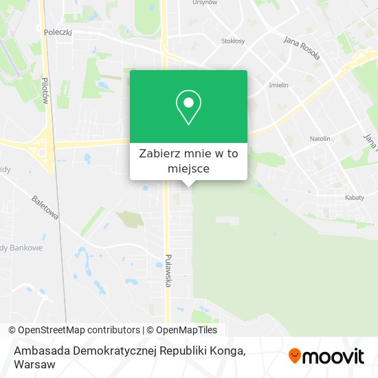 Mapa Ambasada Demokratycznej Republiki Konga