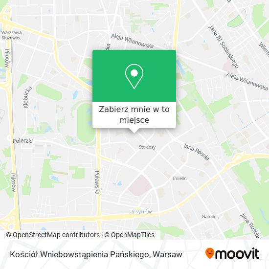 Mapa Kościół Wniebowstąpienia Pańskiego