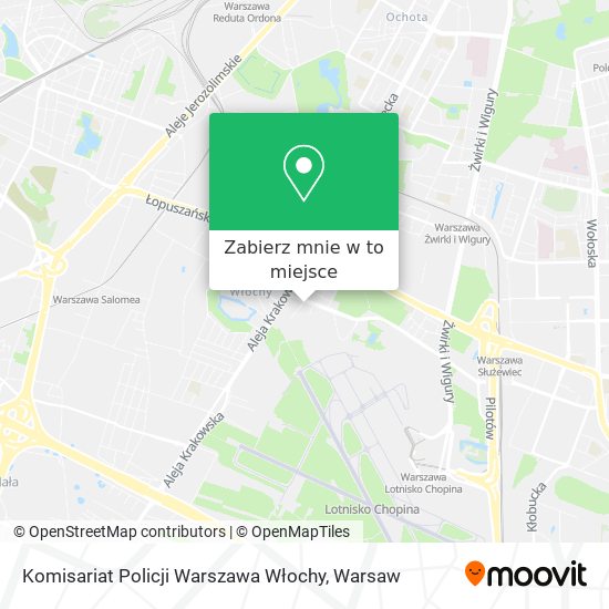 Mapa Komisariat Policji Warszawa Włochy