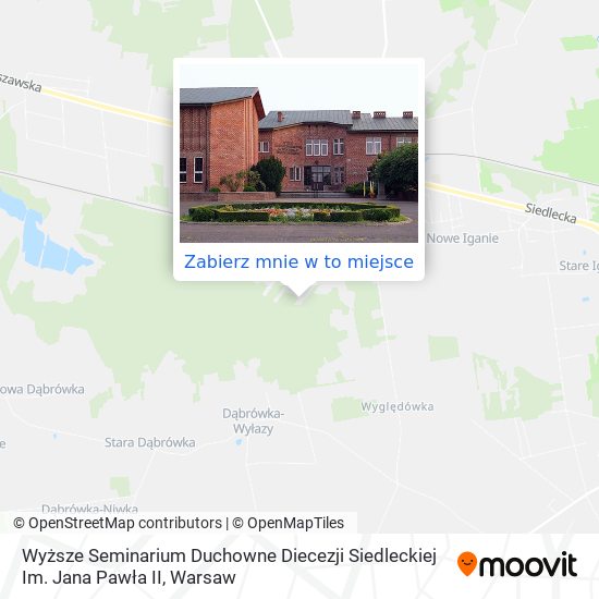 Mapa Wyższe Seminarium Duchowne Diecezji Siedleckiej Im. Jana Pawła II