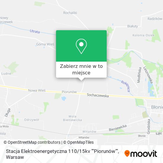 Mapa Stacja Elektroenergetyczna 110 / 15kv ""Piorunów""