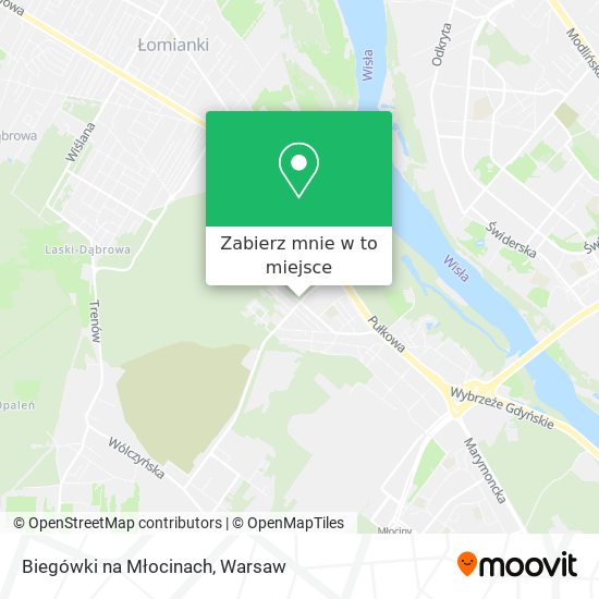 Mapa Biegówki na Młocinach