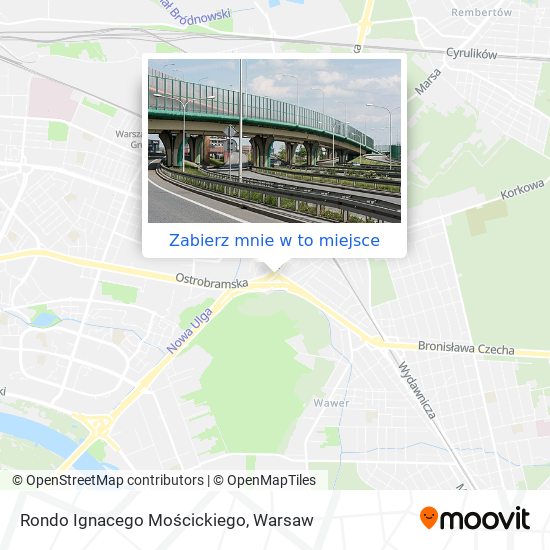 Mapa Rondo Ignacego Mościckiego