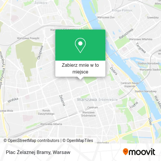 Mapa Plac Żelaznej Bramy