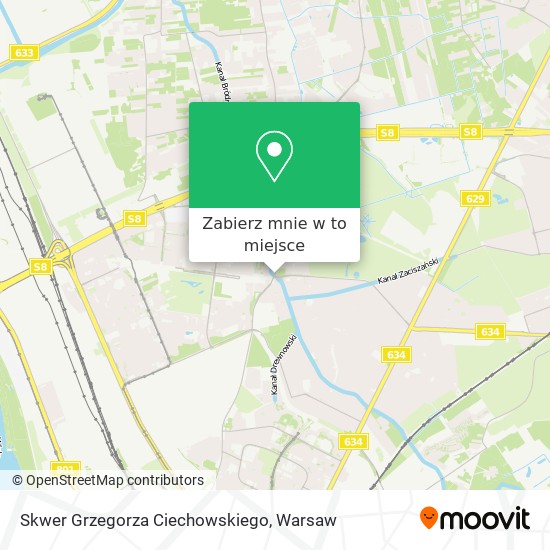 Mapa Skwer Grzegorza Ciechowskiego