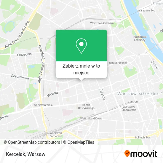 Mapa Kercelak
