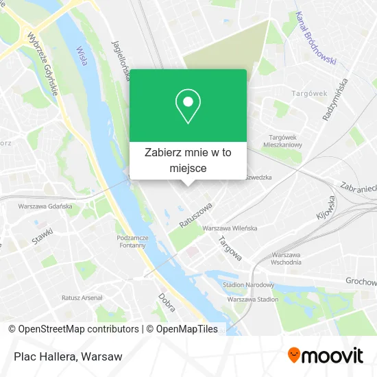 Mapa Plac Hallera