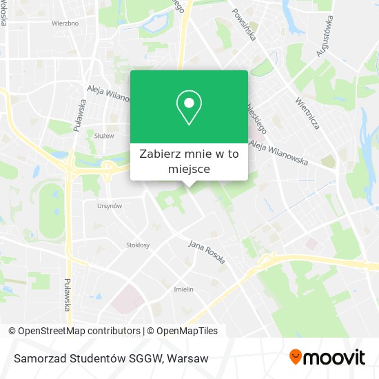 Mapa Samorzad Studentów SGGW