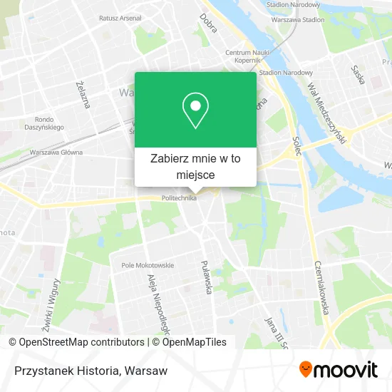 Mapa Przystanek Historia