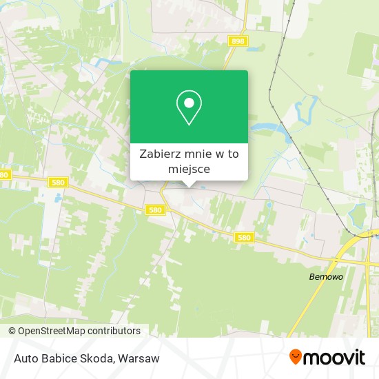 Mapa Auto Babice Skoda