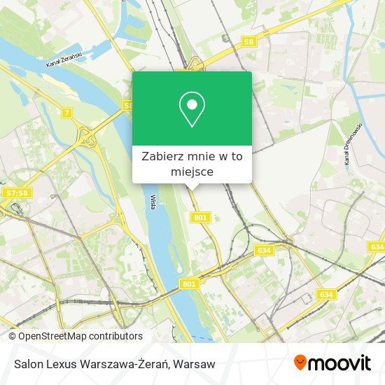 Mapa Salon Lexus Warszawa-Żerań