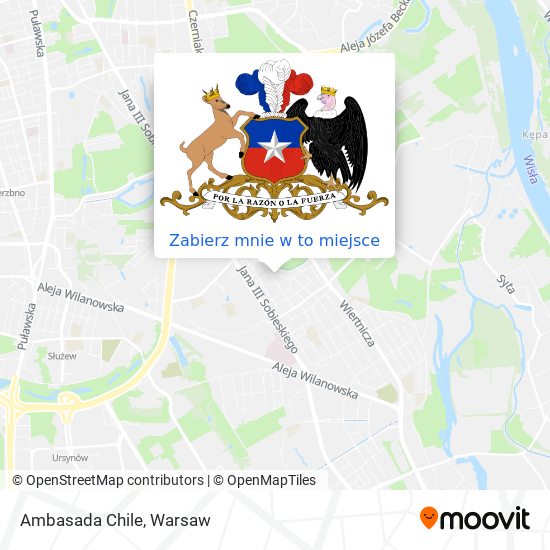 Mapa Ambasada Chile