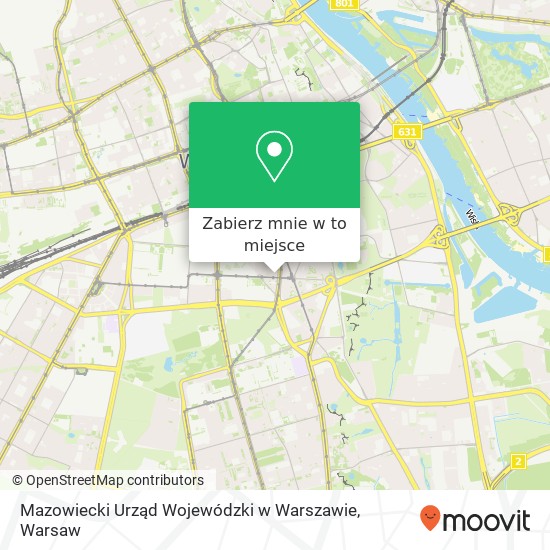 Mapa Mazowiecki Urząd Wojewódzki w Warszawie