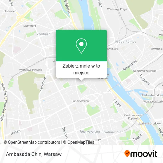 Mapa Ambasada Chin